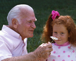 grandfather and granddaughter